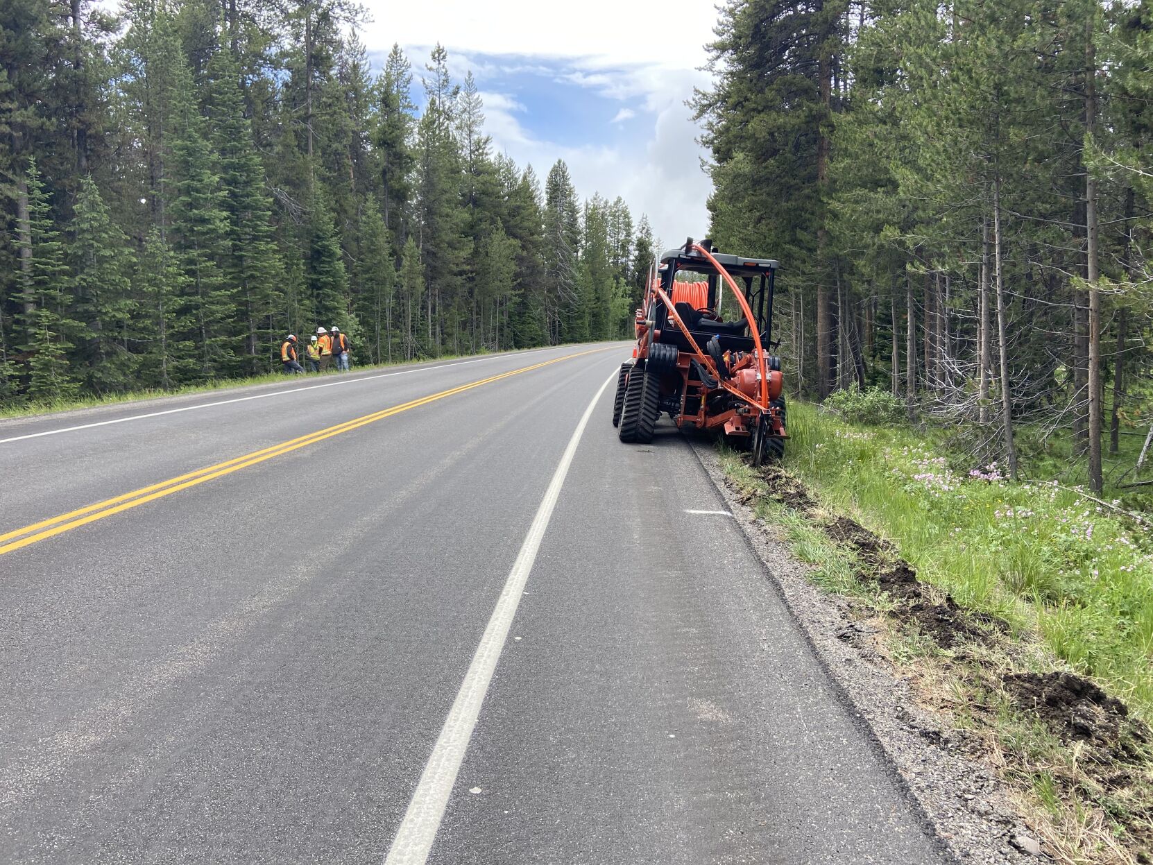 Fiber Optic Line Installation in Grand Teton National Park